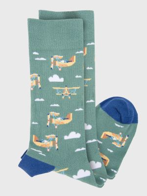 Imagen 2 del producto Calcetin Algodón Hombre  Aviator Verde