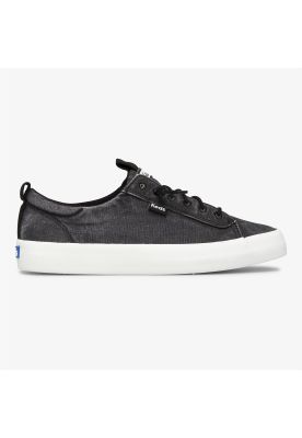 Zapatilla Negra Mujer Kickback Canvas