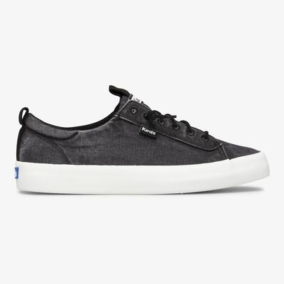 Zapatilla Negra Mujer Kickback Canvas