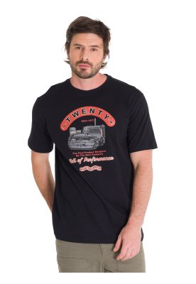 Polera Casual Projects Graphic 1 Hombre Negra