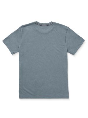 Imagen 2 del producto Polera Manga Corta Hombre Big RVCA Celeste