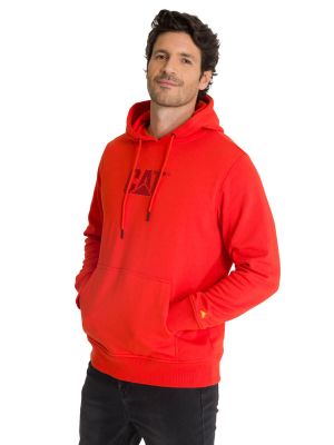 Imagen 2 del producto Polerón Fleece Hombre Hoody Logo Rojo