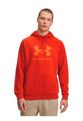 Polerón Lifestyle hombre Rival Fleece Logo naranjo