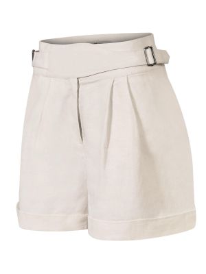 Short Lino Orgánico Beige Anoum Mujer