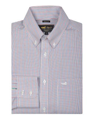 Camisa Libre de Arrugas Azul WF Hombre