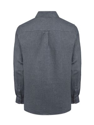 Imagen 2 del producto Camisa Lino Orgánico Hombre Linen Gris