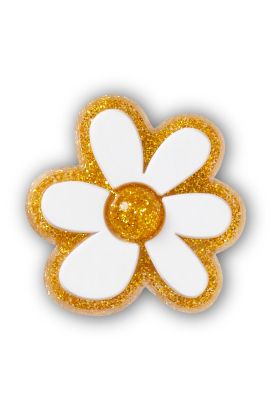 Jibbitz Crocs Floral Dorado Y Blanco