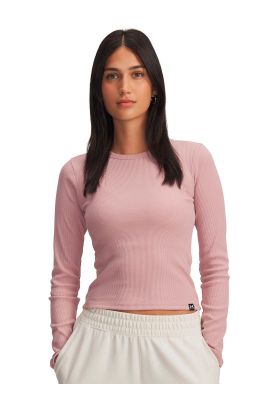 Polera M/L Lifestyle para mujer Rival Rib rosado