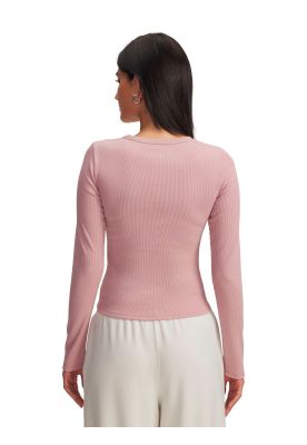 Imagen 2 del producto Polera M/L Lifestyle para mujer Rival Rib rosado