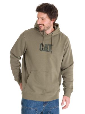 Polerón Fleece Logo Hombre Verde Petróleo