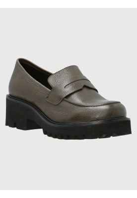 Mocasín Cuero Mujer Sophie Verde