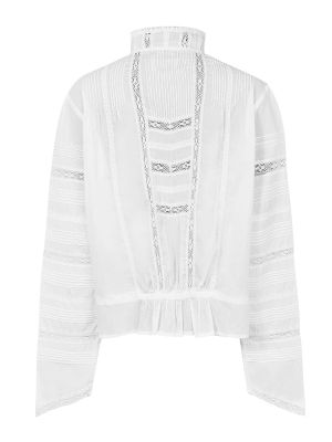 Imagen 2 del producto Blusa Algodón Orgánico Blanco Creta Mujer 