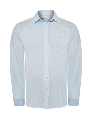 Camisa Fibras Recicladas Hombre Sports Azul