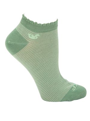 Calcetin Bambú Mujer Ped St Lines Verde