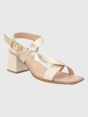 Sandalia Cuero Dorado Mujer Caterina