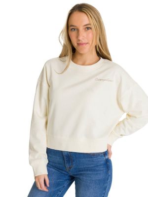 Polerón Full Zip Mujer Relaxed French Terry Blanco