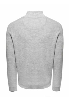 Imagen 2 del producto Sweater Lana Mercerizada Hombre Lucca Gris