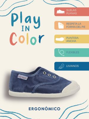 Imagen 2 del producto Zapatilla Niño Bare Sunset AzulMarino