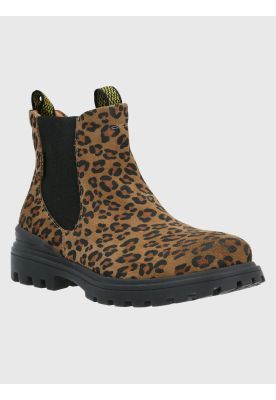 Botín Cuero Mujer One And Only Amarillo