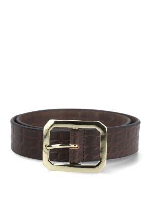 Imagen 2 del producto Cinturón Cuero Mujer Hpw Croco Café