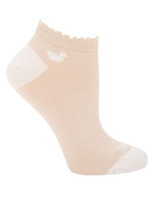 Calcetin Bambú Mujer Ped Classic Beige/Crudo