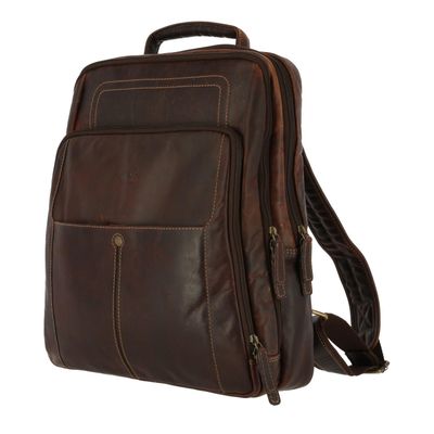 Imagen 2 del producto Mochila Cuero Unisex Tc Backpack Café