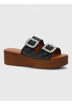 Sandalia Cerutti Mujer Mulini Negra