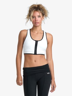 Peto Mujer Aren Zip Up Sport Blanco Rvca