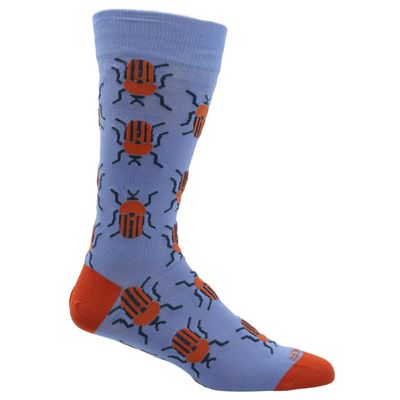 Imagen 1 del producto Calcetín Bambú Hombre Beetles Azul