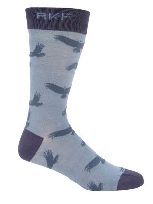 Calcetin Bambú Hombre Nature Azul