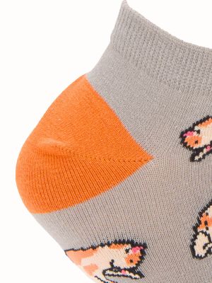 Imagen 2 del producto Calcetín Algodón Mujer Ped Gatus Gris