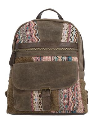 Mochila Textil Mujer Nahili Back Café
