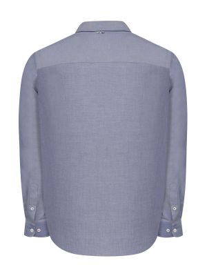 Imagen 2 del producto Camisa Algodón Hombre Woolsolid Azul