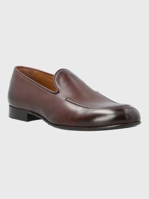 Mocasin Italiano Hombre Cuero Lucca Café