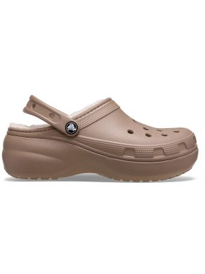 Imagen 1 del producto Zueco Crocs Mujer Lined Chiporro Platform Café