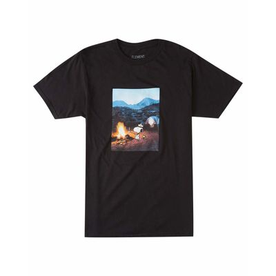 Polera M/C Hombre Peanuts Adventu M Te Negro