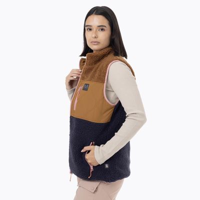 Imagen 2 del producto Polar Sin Mangas Mujer Sherpa Reversible Azul