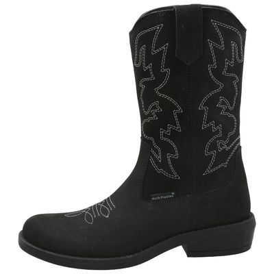 Bota Cuero Niña New Texas Negro