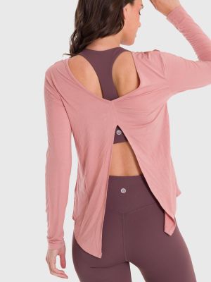 Imagen 2 del producto Polera Mujer Modal Round Neck Rosada