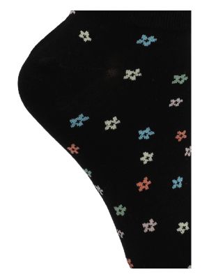 Imagen 2 del producto Calcetín Algodón Mujer Ped Flori Negro
