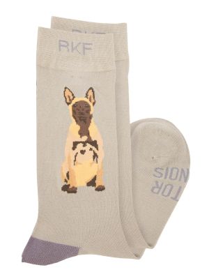 Imagen 2 del producto Calcetin Bambú Hombre Malinois Gris