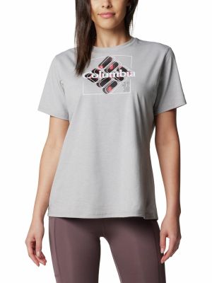 Polera Manga Corta Mujer Sun Trek Graphic Gris