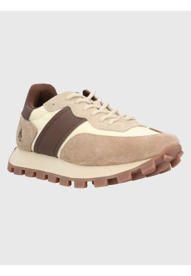 Zapatilla Cuero Mujer Janet Beige