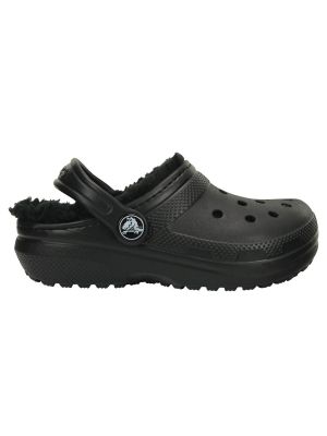 Zueco Crocs Niño Classic Lined Clog K Negro