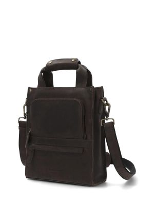 Imagen 2 del producto Maletin Cuero Unisex Th Grimm Cross Café