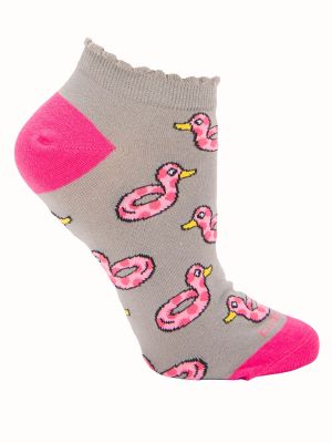 Calcetín Algodón Mujer Ped Ducky Gris