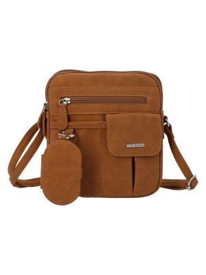 Cartera Mujer Harmony Cross Caramel