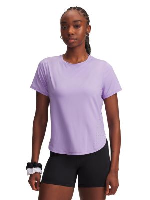Polera Manga Corta Running para Mujer Launch Elite Morado