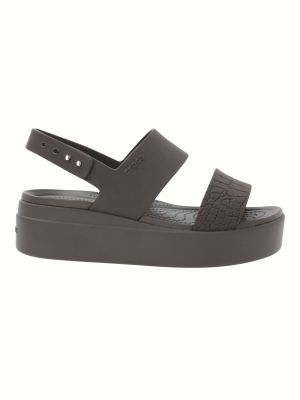 Imagen 1 del producto Sandalia Crocs Mujer Brooklyn Wedge Café