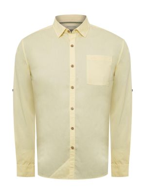 Camisa Algodón Org Hombre Galiton Amarillo
